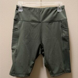 Olive Green Women's Bike Shorts